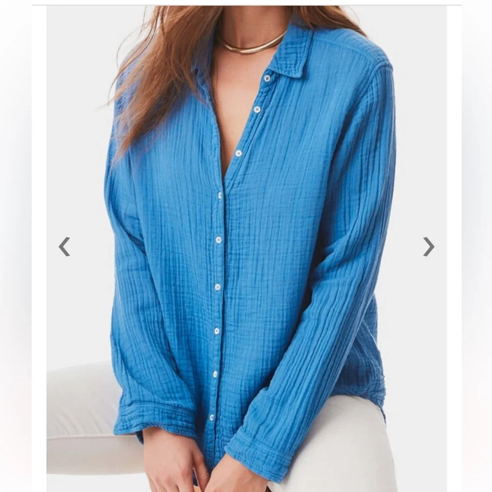 XIRENA Sea Blue Scout Shirt Womens - Picture 2 of 12